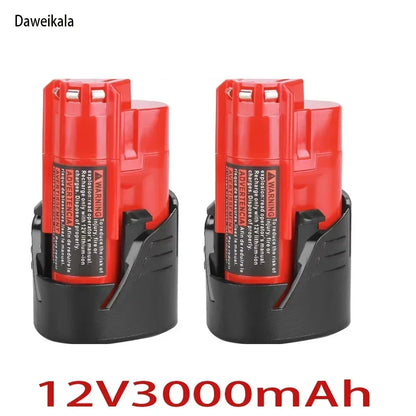 TURPOW 12V 6000mAh Rechargeable Battery for Milwaukee M12 Tools – Compatible with 48-11-2401, 48-11-2402, 48-11-2411, MIL-12A-L