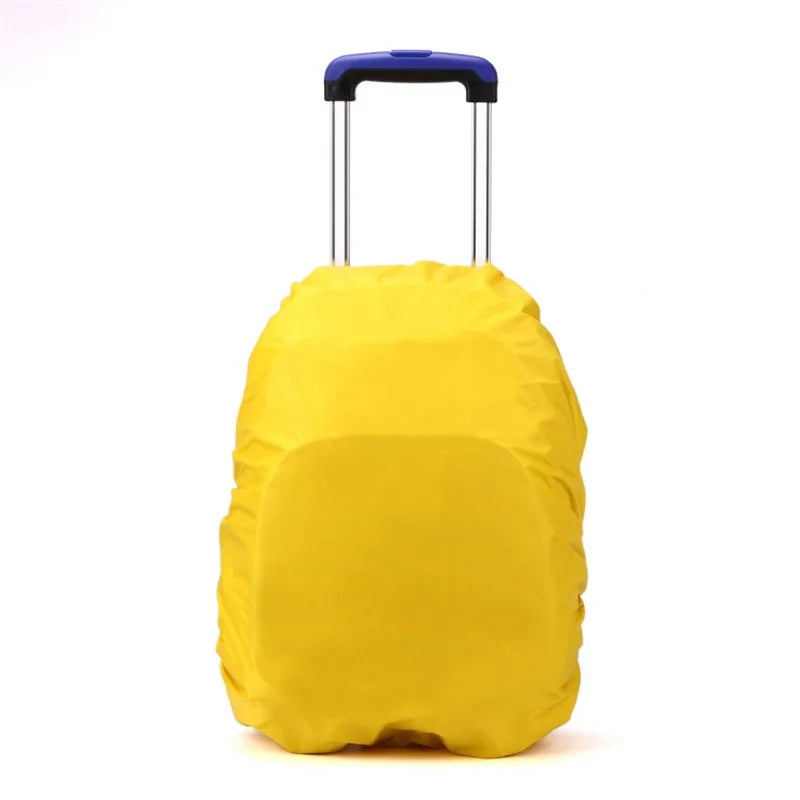 Children's Waterproof Backpack Rain Cover with Safety Light - 35L, for Night Cycling, Camping and Hiking