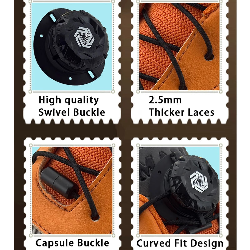 Swivel Buckle No-Tie Shoelaces - Automatic Elastic Laces for Kids & Adults, 1–2 Pair Shoe Accessories