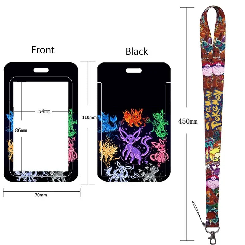 Pikachu Neck Strap Lanyard for Keys – ID Badge Holder, Keychain, Key Rings, Fashion Accessory Gift