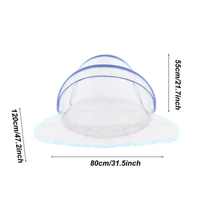 Portable Camping Tent Bed Canopy — Foldable Mesh Mosquito Net for Outdoor Use, Single Bed, Easy Setup