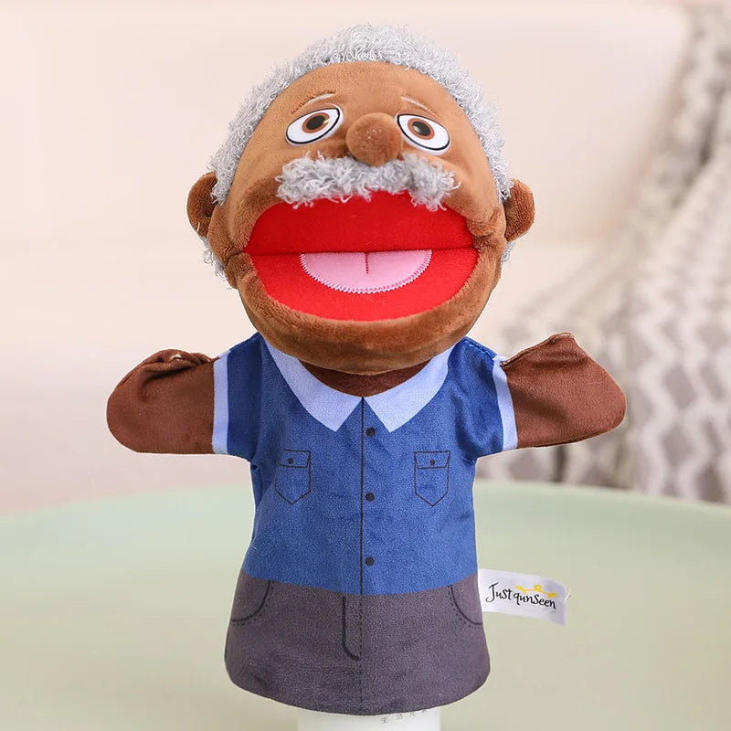 Kids Plush Finger Puppet Toys - 28-33cm Role Play Dolls for Bedtime Stories, Family Games & Creative Fun