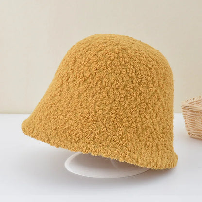 Anime K-Pop Demon Hunters Zoey Cosplay Hat – Unisex Retro Fisherman Cap, Yellow Warm Autumn Winter Halloween Accessory