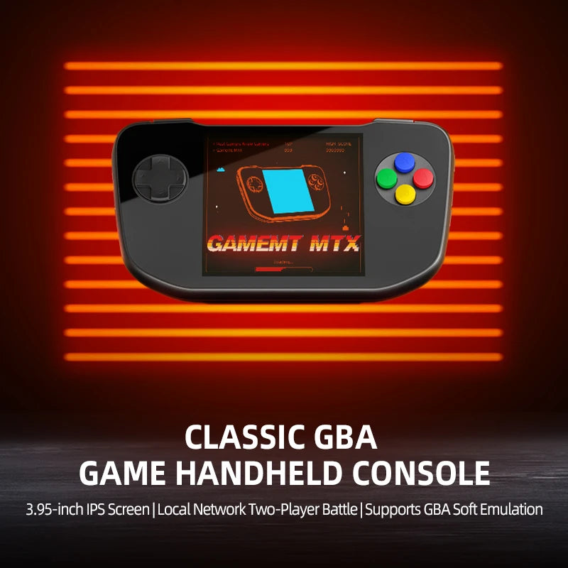 GameMT MTX Retro Handheld Game Console - GBA Cartridge Support, HDMI TV Output & Portable Open-Source Arcade System