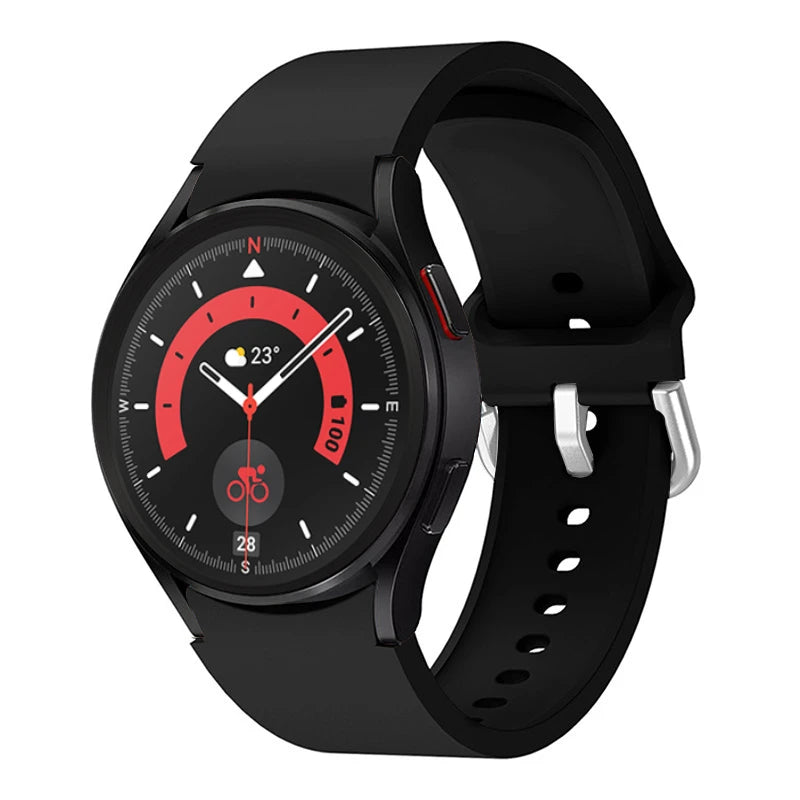 Silicone Replacement Strap for Samsung Galaxy Watch – Sport Bands for Watch 4, 5, 6, 7 (40-47mm)
