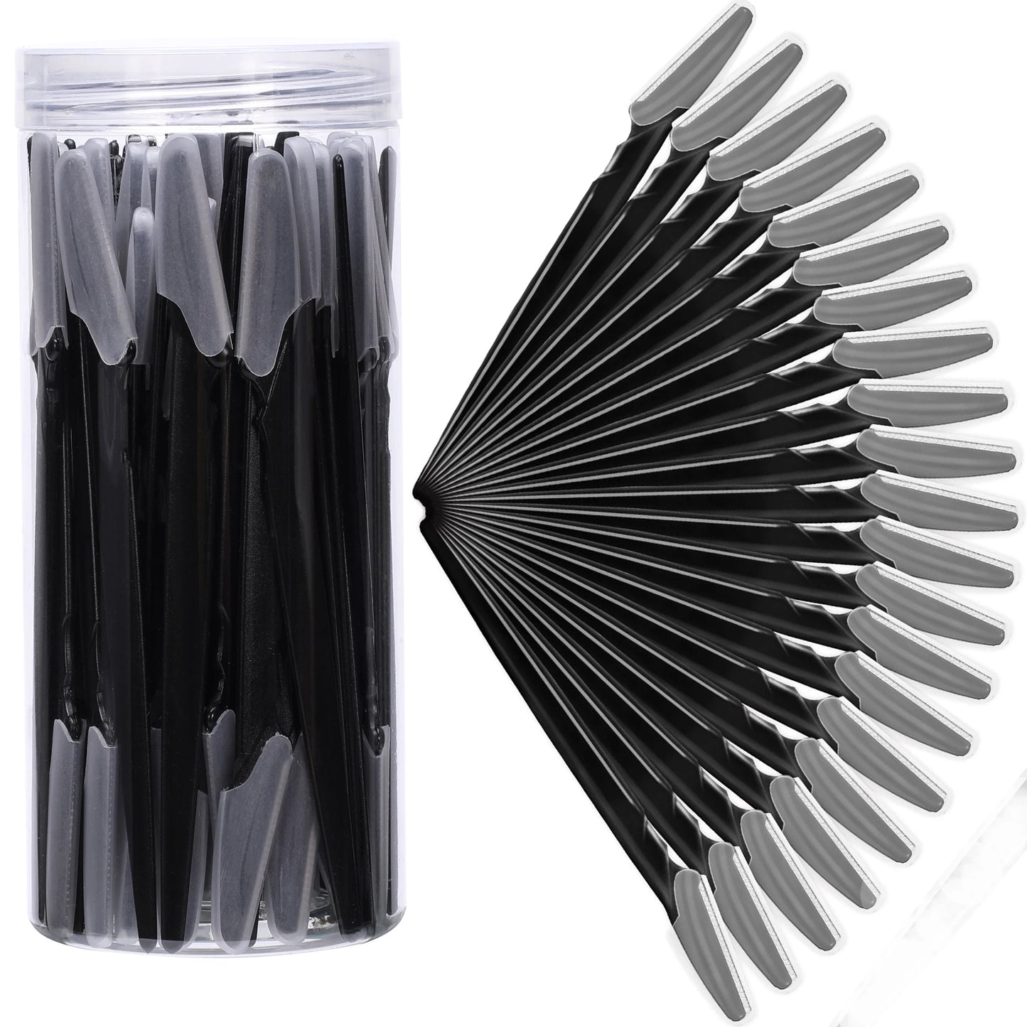 5/10/30/40pcs Eyebrow & Face Razor Set for Women and Men – Safe Hair Trimmer with Protective Cover