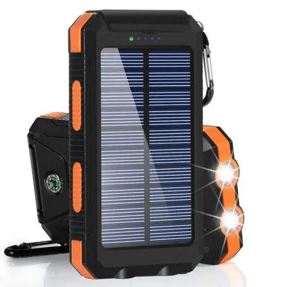 80000mAh Solar Power Bank – Portable External Battery Charger with LED Light for Smartphones