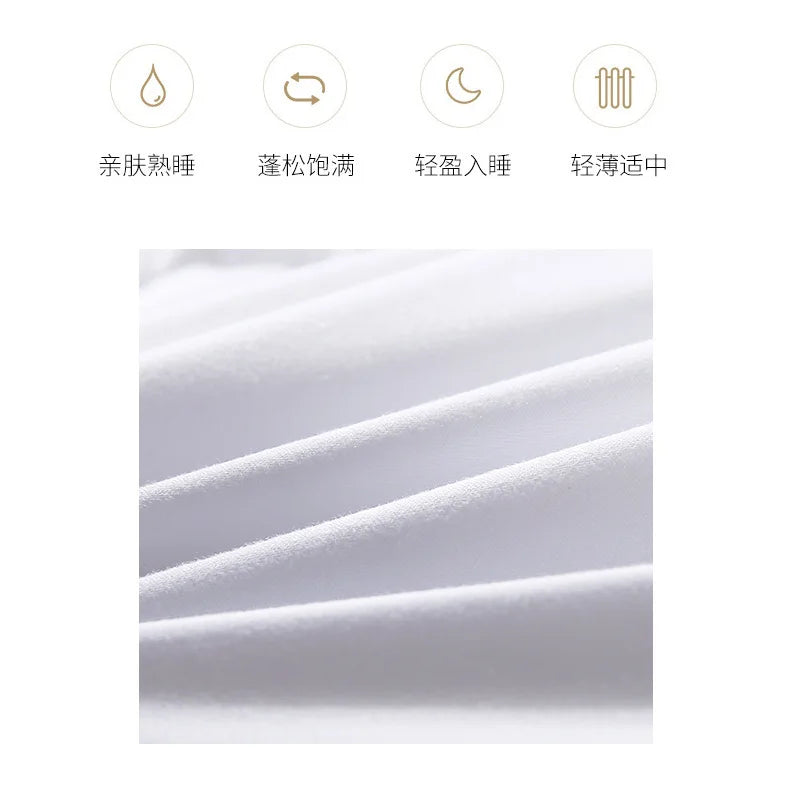 Noble 100% Goose Down Duvet – Thick Comforter Quilt, Single & Double Size, Monochromatic Winter Blanket
