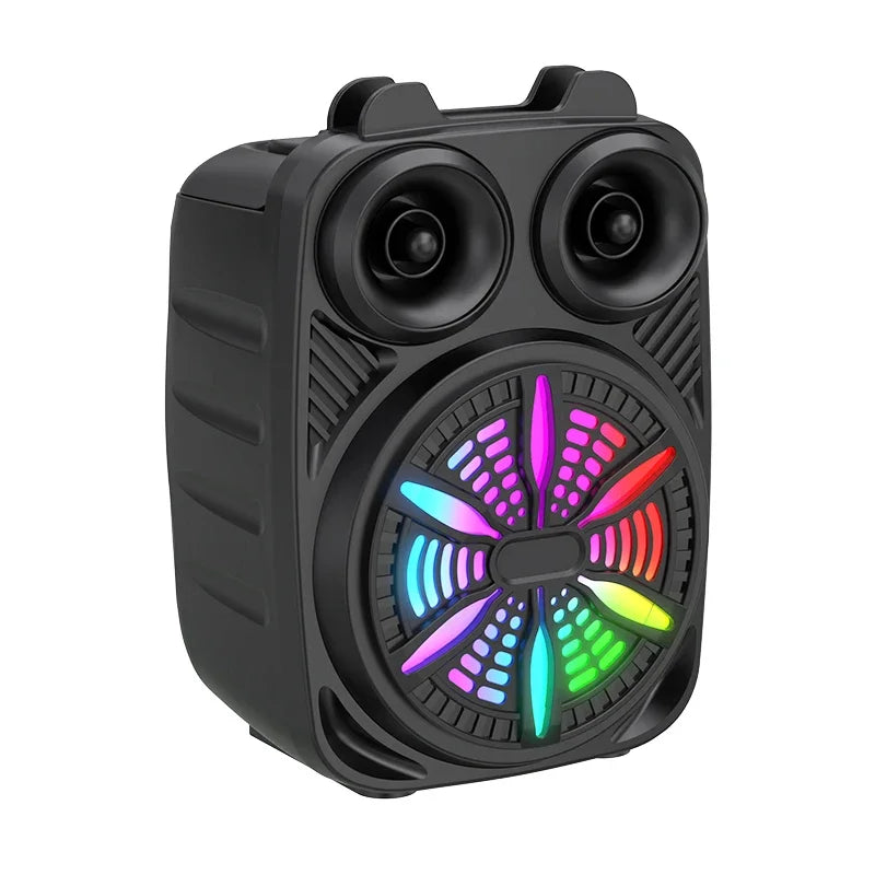 500mAh Bluetooth Speaker – High-Power Sound Box with TF/U-Disk, Karaoke & Handheld Subwoofer for Dancing