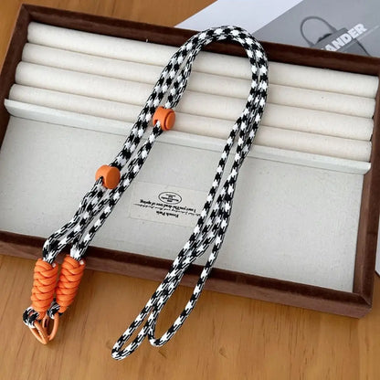 Cute Adjustable Crossbody Bag Chain Strap – Detachable Stripe Shoulder Bag & Phone Hanging Rope Accessory