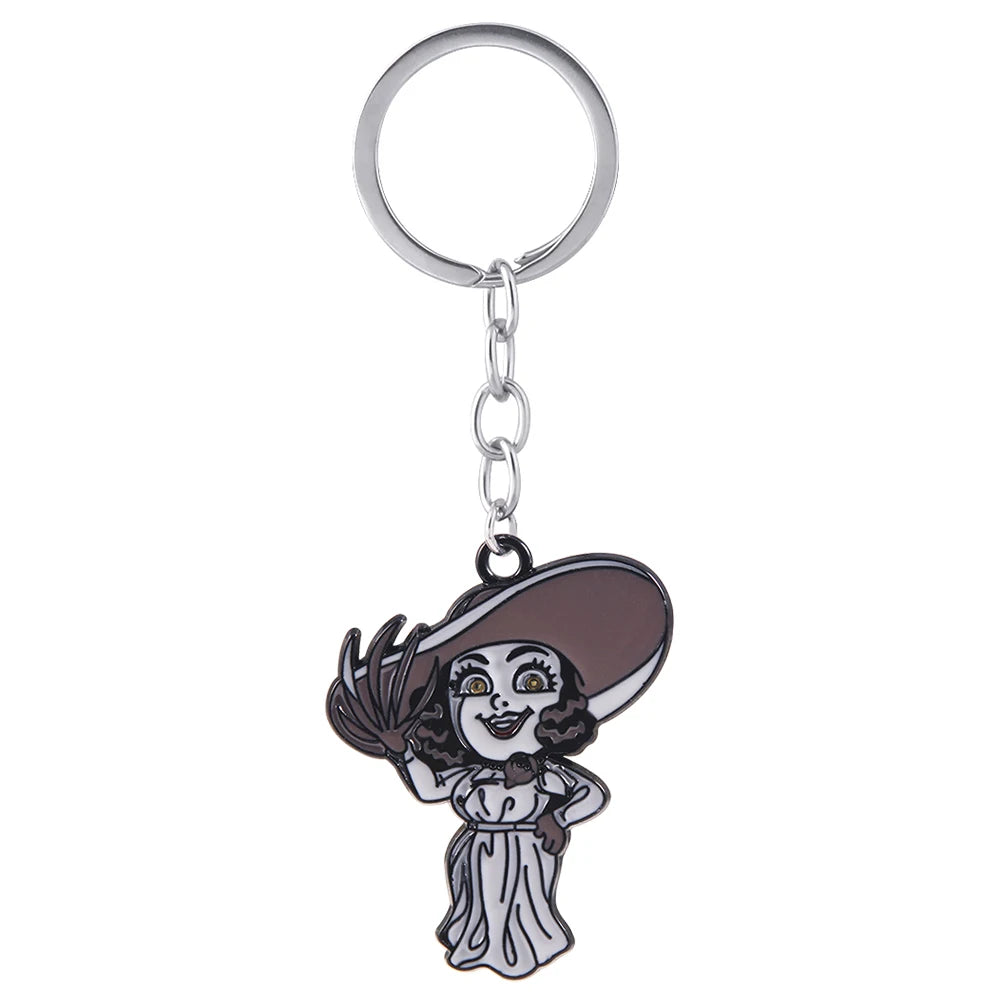 Six-Winged Unborn Metal Keychain - Game Village Inspired Alloy Pendant Keyring & Collectible Gift