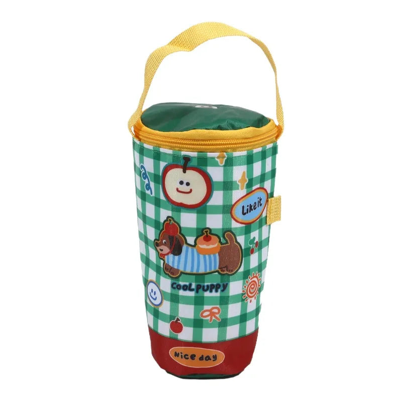 Portable Milk Tea Tote Bag – Insulated Heat Preservation Cup Carrier, Handbag for Drinks, Umbrella, and Camping Accessories