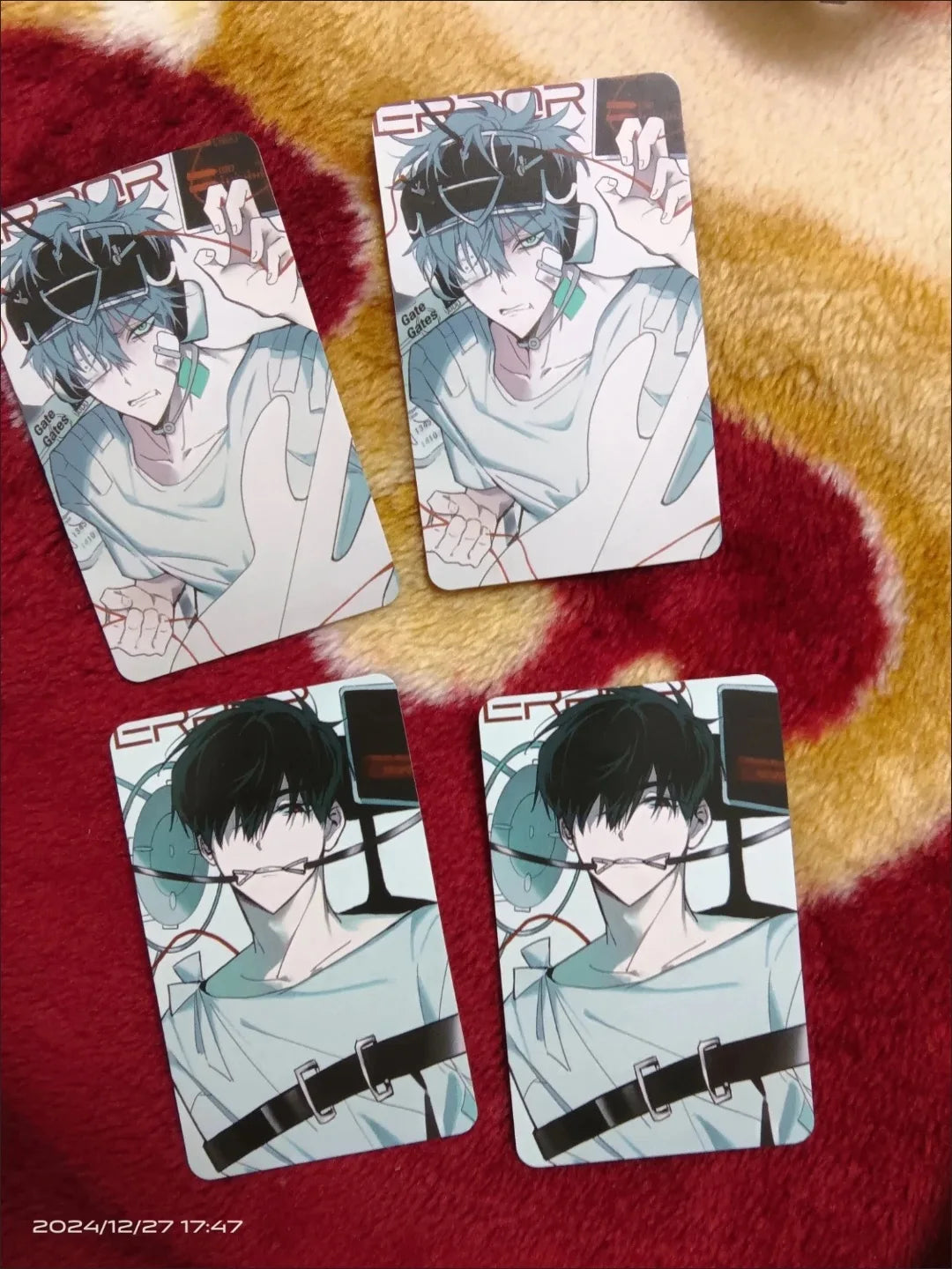 4PCS ALIEN STAGE Ivan and Till Anime Photo Cards - 3-Inch Collectible Mini Cards, Decorative Accessories, and Gifts for Fans