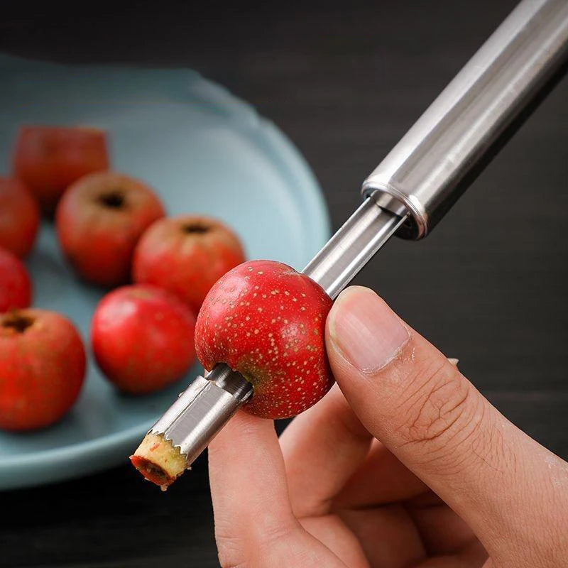 Stainless Steel Fruit Corer & Apple Seed Remover – Home Vegetable Tool for Pear, Red Dates, Hawthorn, and Kitchen Accessories