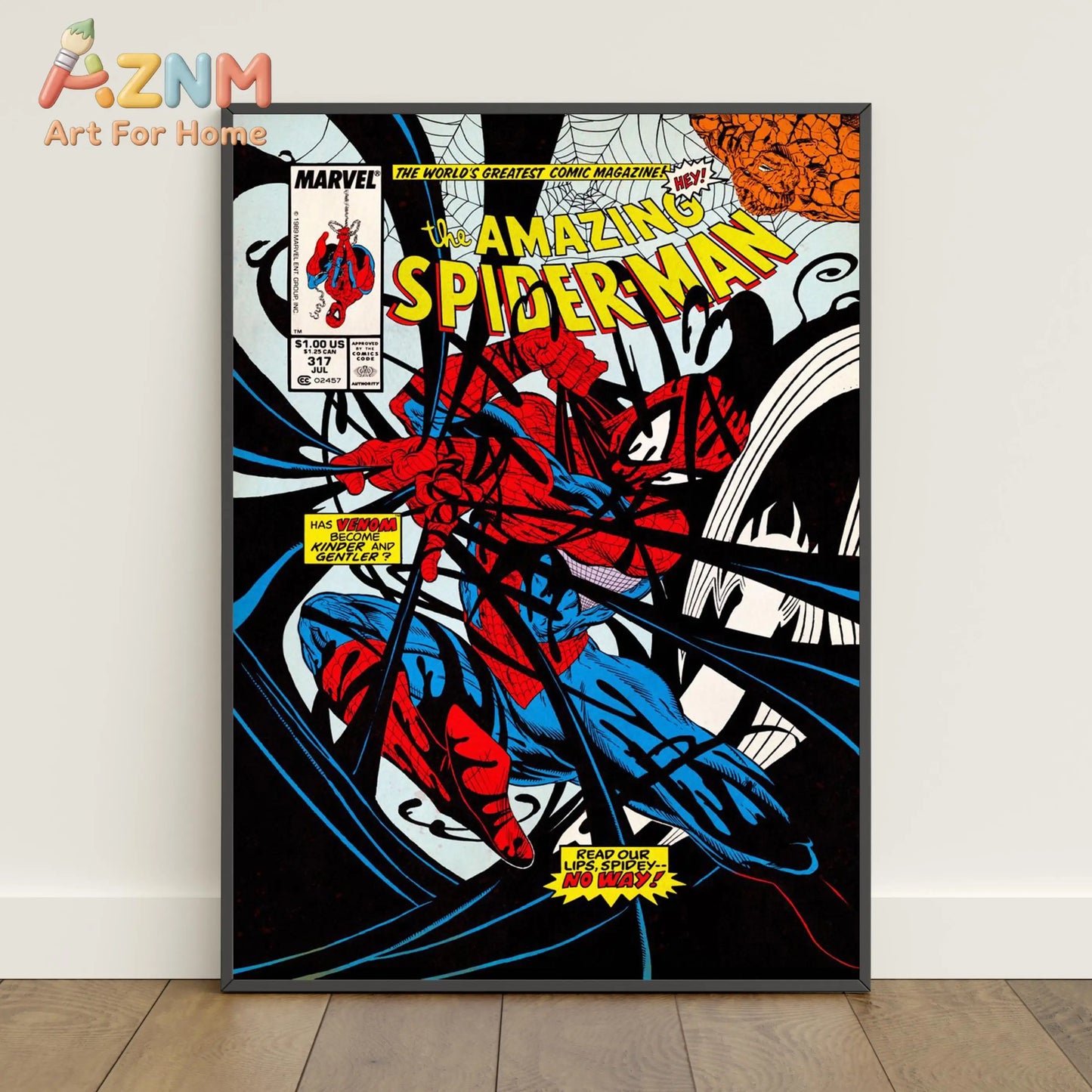 Spider-Man Comic Book Poster - Peter Parker Movie-Inspired Canvas Wall Art