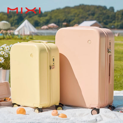 Mixi Puristic Design Hardside Travel Luggage – Rolling Suitcase with Wheels for Men & Women, Carry-On 16/20 Inch & Large 22/24/26/28 Inch Trolley Case
