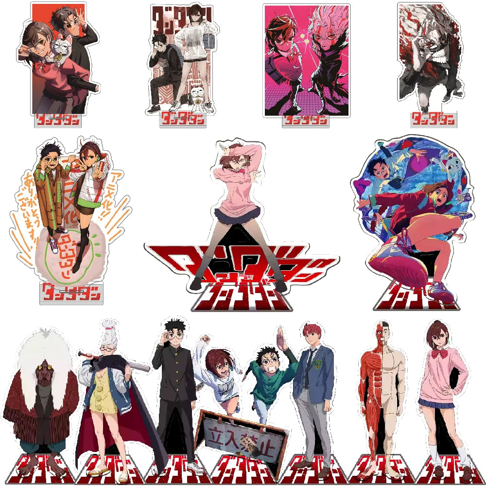 Anime Dandadan Momo Acrylic Keychain Stand – 15cm Cosplay Figure Display Plate for Bag Decoration, Fan Gift & Collectible Ornament