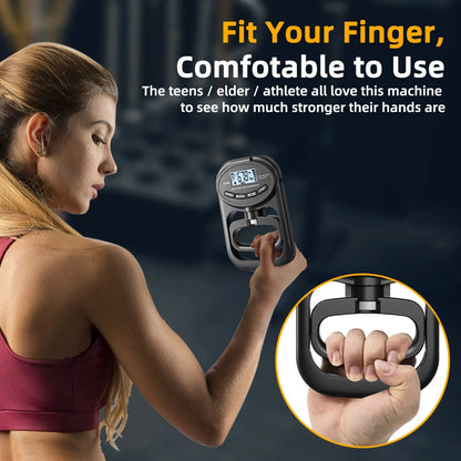 Grip Strength Tester 265Lbs/120Kg - Digital Hand Dynamometer with USB, LCD Screen & Hand Grip Strength Meter