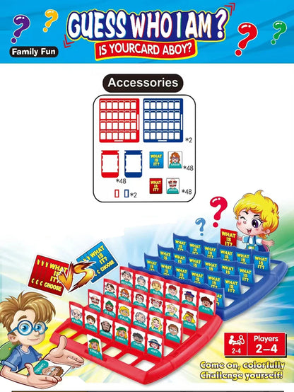 Head Game Logical Thinking Puzzle – Guess Who I Am, Parent-Child Interactive Board Game for Children