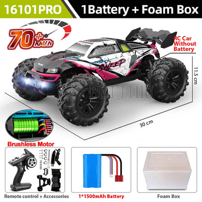 1:14 95KM/H Brushless RC Car – Professional 4WD Electric High-Speed Off-Road Drift Toy for Kids, VS WLtoys 144010