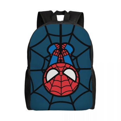 Custom Spider-Man Web Backpack – Water-Resistant School & College Bag for Men and Women