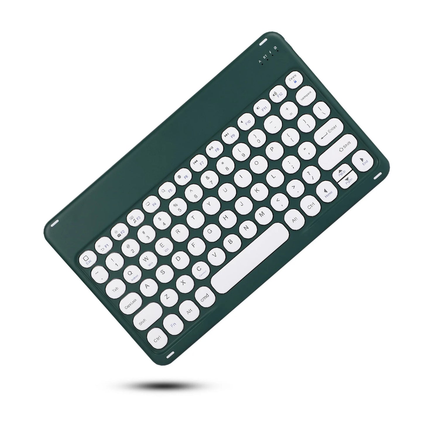 Spanish/English 10-Inch Bluetooth Keyboard – Wireless Rechargeable Universal Keyboard for iPad Air, Pro, Phone, Tablet, Laptop