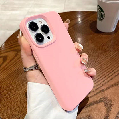 Liquid Silicone iPhone Case – Soft Shockproof Back Cover for iPhone 16/15/14/13/12/11 Pro Max