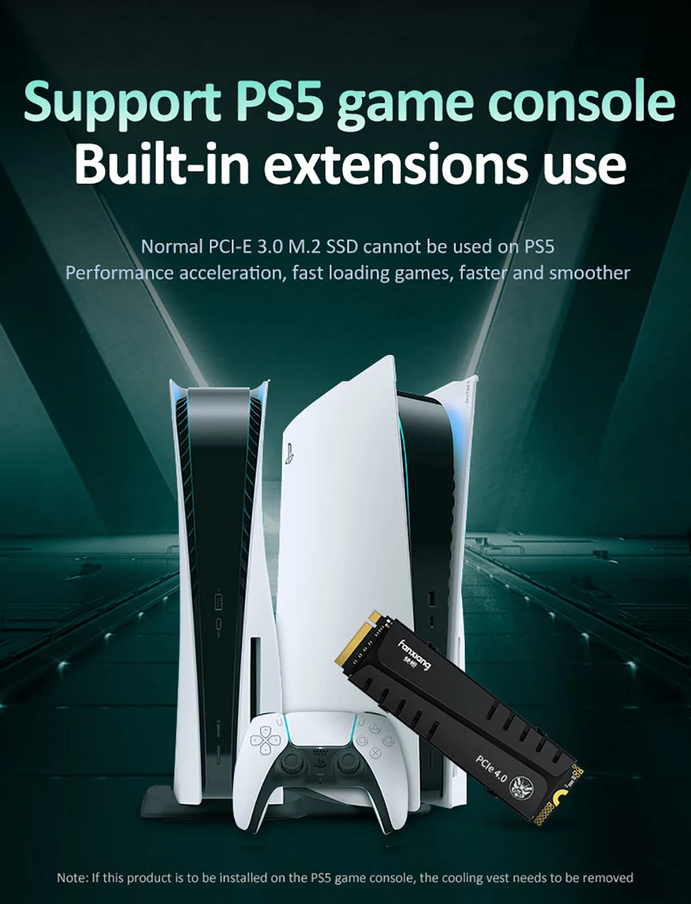 Fanxiang S660/S770/S880 NVMe M.2 PCIe 4.0x4 SSD – 1TB, 2TB, 4TB Internal Solid State Drive for PS5 & Desktop