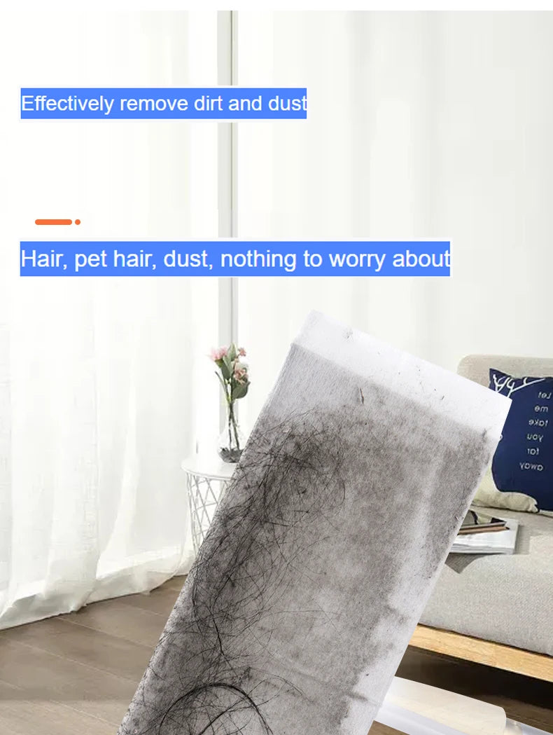 30/200 Pcs Dust Removal Paper Cloths | Disposable Electrostatic Mop Pads for Floor & Tile Cleaning | Household Cleaning Supplies