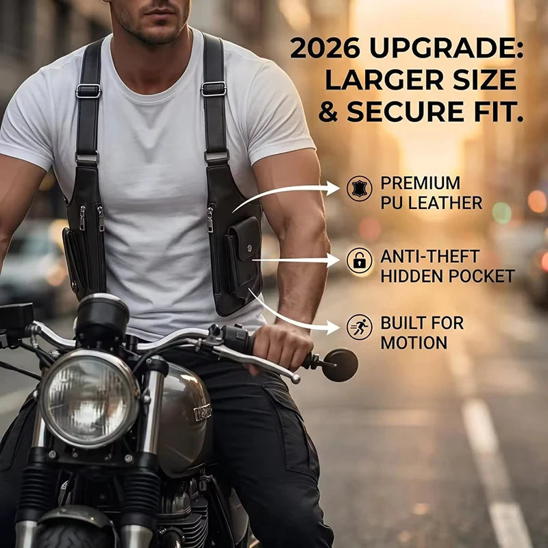 Men's Retro Underarm Bag - Multifunctional Outdoor Cycling & Hiking Shoulder Phone Bag