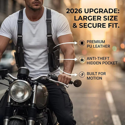 Men's Retro Underarm Bag - Multifunctional Outdoor Cycling & Hiking Shoulder Phone Bag