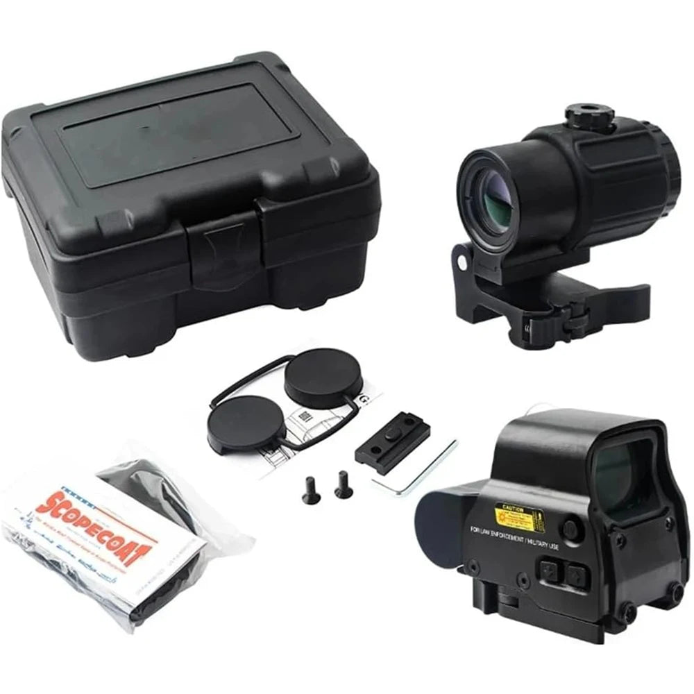 558+G43 Holographic Red Dot Sight – Tactical Collimator Optic with 20mm Rail Mount & Quick Detach Lever for Hunting