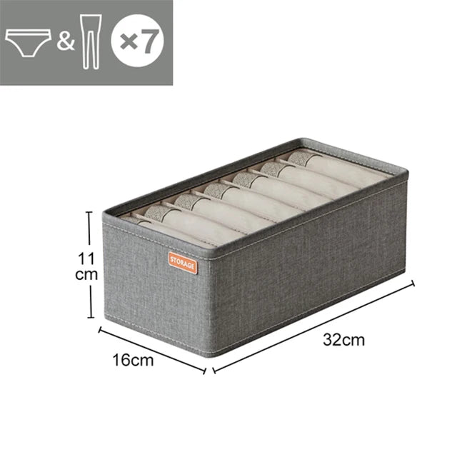 Underwear & Socks Organizer Storage Box – Cabinet Drawer Clothes Organizer for Household Classified Storage