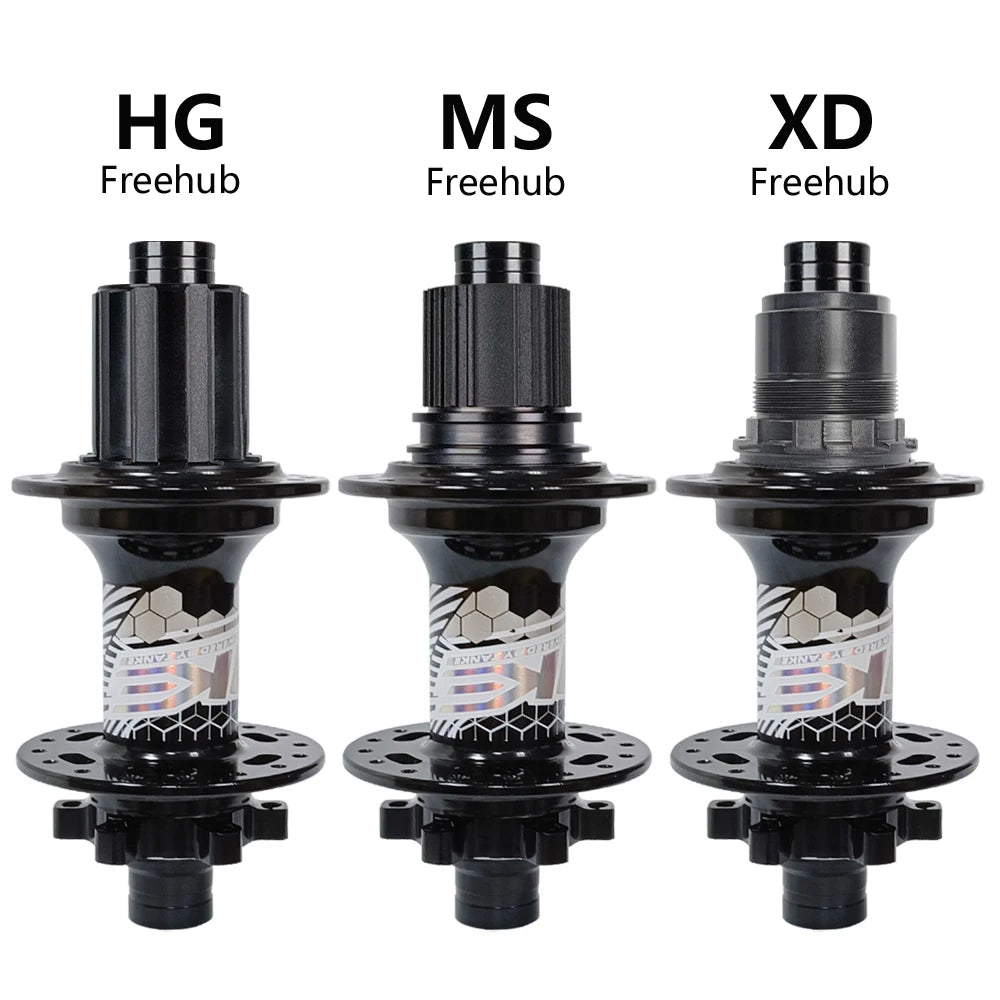 BOOST MTB Bicycle Hub - 148x12mm Aluminium Bike Hub 6 Pawls 120 Click HG XD Micro Spline 32H 8-12 Speed