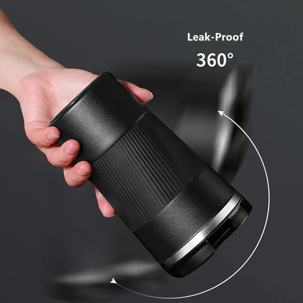Stainless Steel Coffee Cup - Double Layer Vacuum Insulated Office Mug, Portable Outdoor Car Water Cup, Fashionable Travel Mug