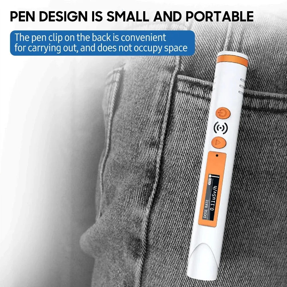 HFS-P3 Pocket Pen Nuclear Radiation Detector – Geiger Counter for X, Y, and β Ray Dose with Alarm Dosimeter