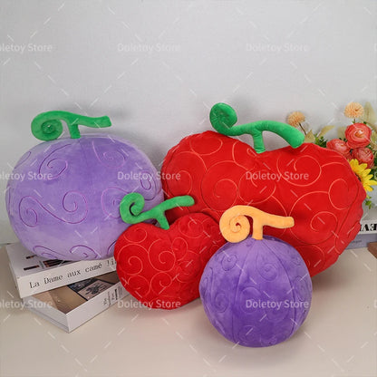 One Piece Plush Pillow Doll – Large Devil Fruit Anime Luffy, Chopper & Op-Op Stuffed Toy for Birthday Gift