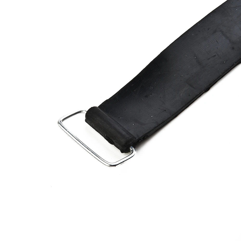 2pcs Motorcycle Rubber Battery Strap Holders — 18-23cm Belt for Honda, Scooters, Tricycles & All Motorcycles