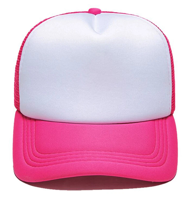 Custom Logo Mesh Trucker Cap - 5 Panel Snapback Baseball Hat for Men & Women Summer Sports Sun Hat