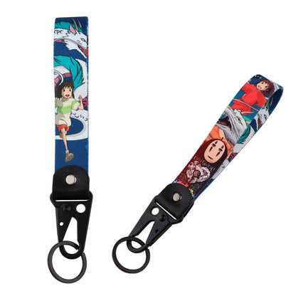 Anime Eagle Beak Keychain – Cool Short Lanyard for Phone, Badge Holder & USB Pendant