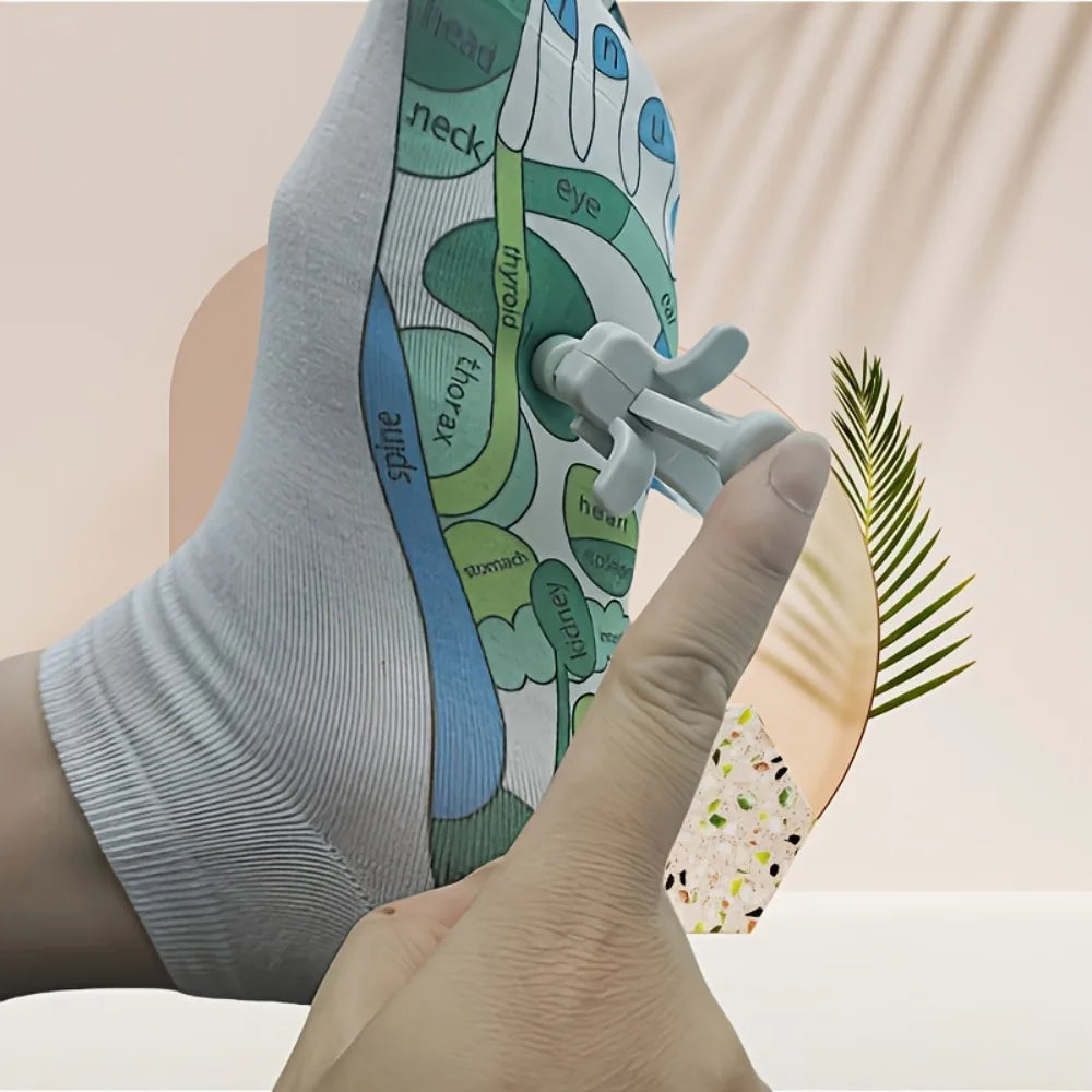 Foot Acupressure Massage Tool - Reflexology Pressure Point Foot Care Aid