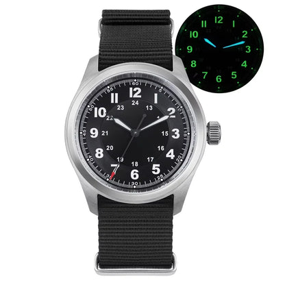 Militado ML08 Vintage Quartz Watch – VH31 Movement, Sapphire Crystal, 10Bar Waterproof, BGW9 Luminous Stainless Steel Men’s Watch