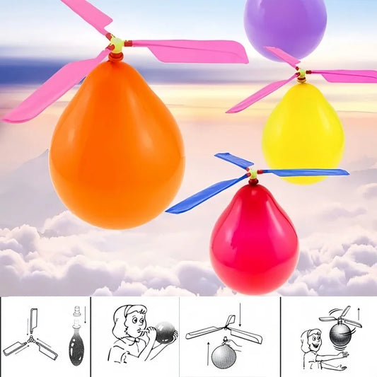 Air Balloon Helicopter Toy Set - Fun Flying Outdoor Party Game for Kids (1–10 PCS)