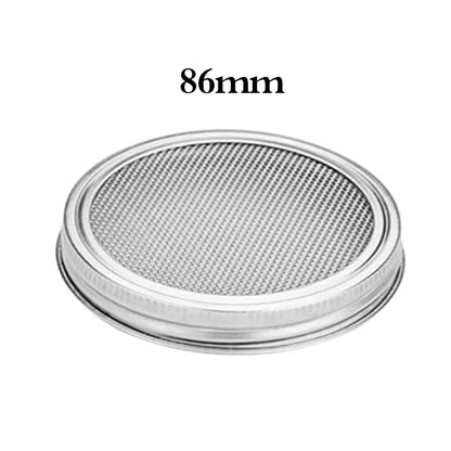 Seed Sprouting Kit - Stainless Steel Strainer Lid & Germination Stand for Mason Jar Growing