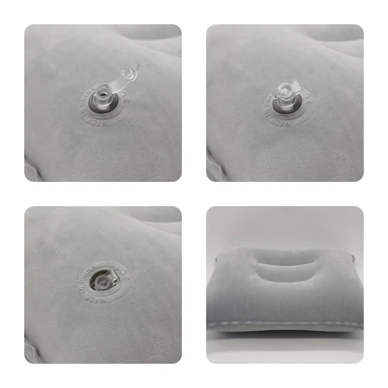 Inflatable Air Pillow Bed – PVC Nylon Camping & Travel Pillow for Neck and Back Support