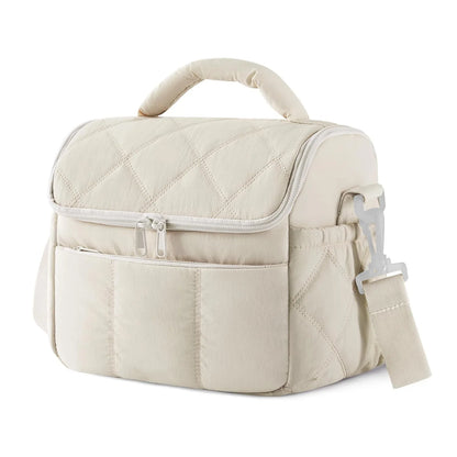 Insulated Lunch Bag - Portable Reusable Nylon Leakproof Lunch Box for Women