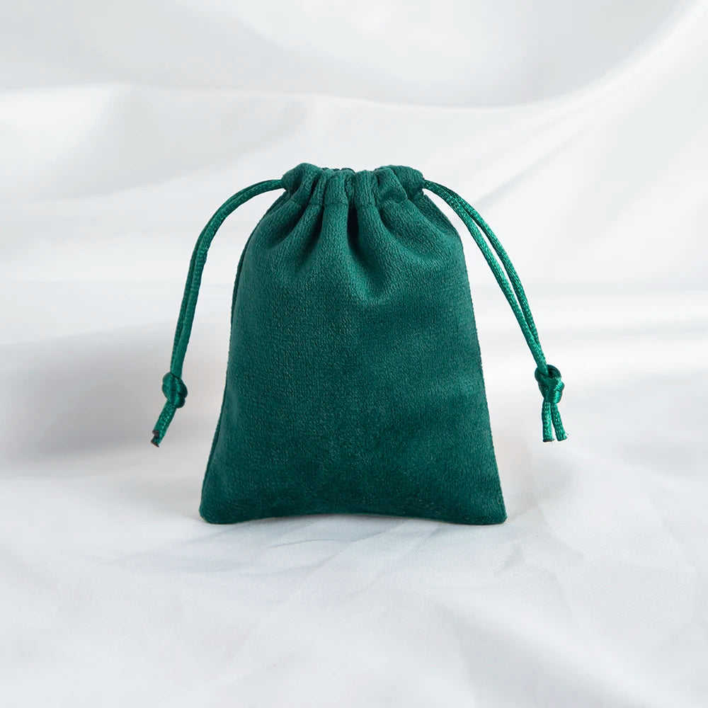 100-Pack Velvet Drawstring Jewelry Pouches - Personalized Logo Gift Bags for Wedding Favors, Candy & Makeup Packaging