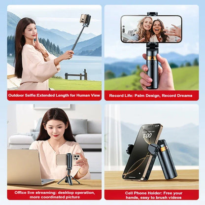 Super Mini Selfie Stick – Portable Phone Holder with Bluetooth Remote for Live Broadcast & Shooting