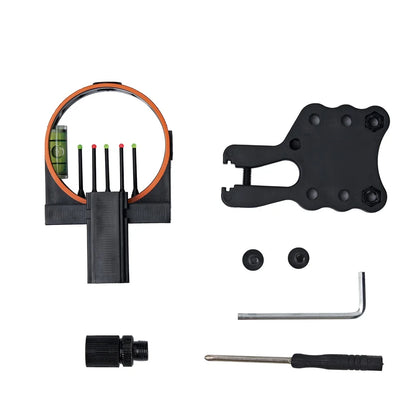 Toparchery 3-Pin/5-Pin Bow Sight – Fiber Optic Sight for Compound & Recurve Bows, Archery Hunting Accessories