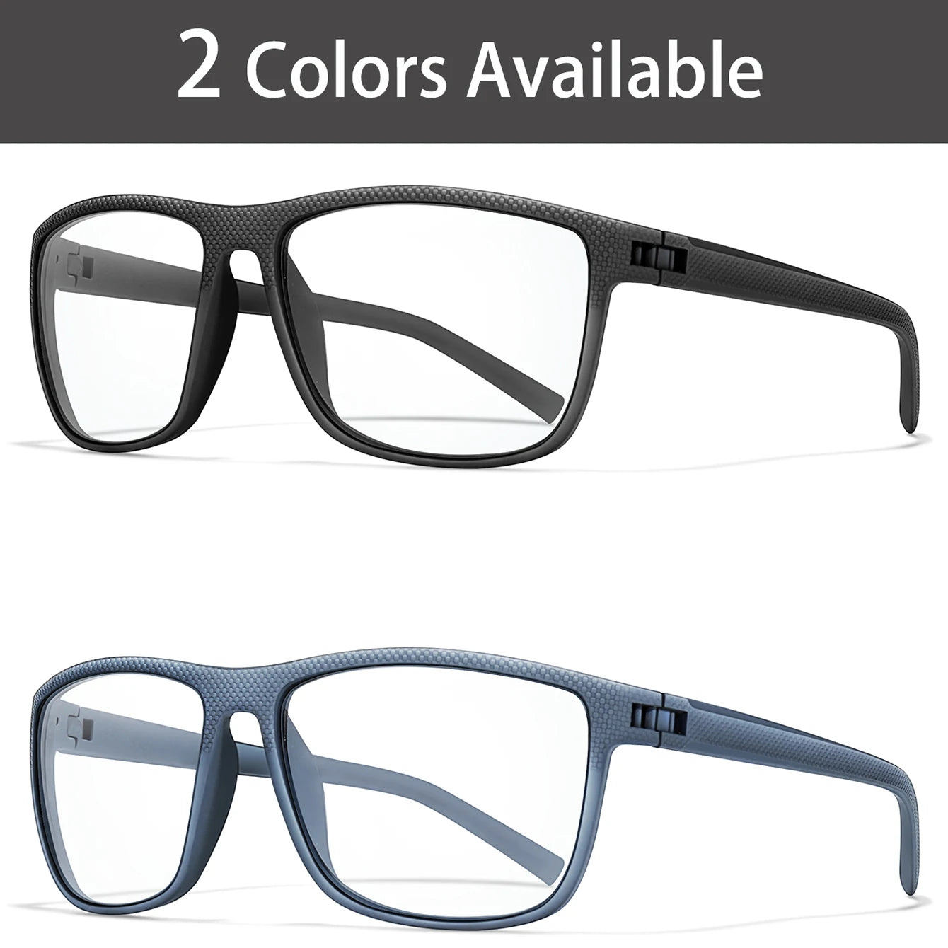 Rectangular Photochromic Reading Glasses – Ultra-Lightweight Presbyopic Spectacles for Middle-Aged & Elderly Daily Wear